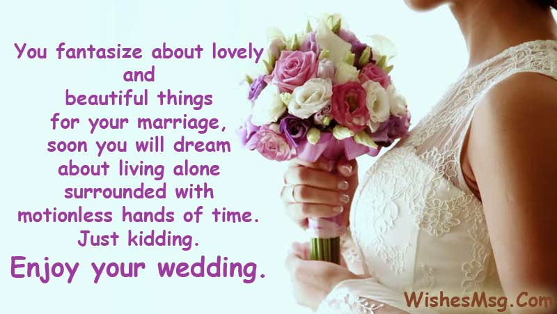  Funny Wedding Wishes Quotes and Humorous Messages - Sweet Love Messages