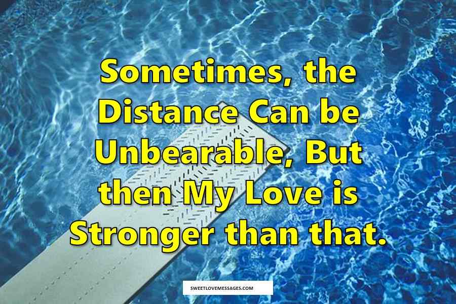 Messages love distance and 70 Powerful