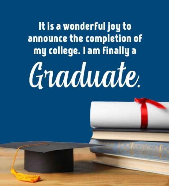 70+ Graduation Announcement Messages and Wording - Sweet Love Messages