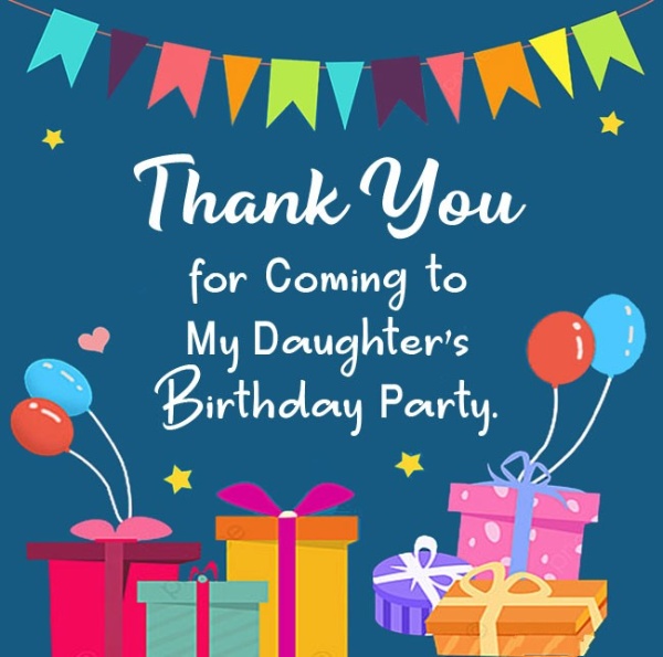 Thank You Messages for Coming to My Birthday Party - Sweet Love Messages