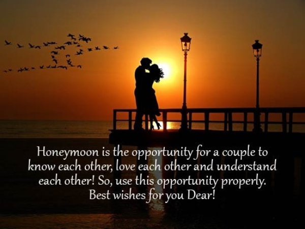 Honeymoon Wishes and Messages for Newly Wed Couple - Sweet Love Messages