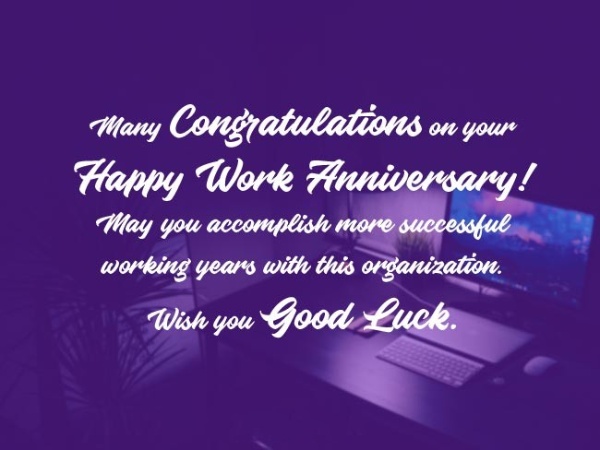 Work Anniversary Wishes and Appreciation Messages  Sweet Love Messages